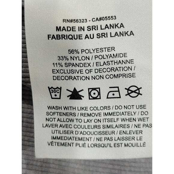 Nike Women's Dri Fit Yoga Luxe Infinalon Open Back Thong‎ Bodysuit Size XS Grey - Picture 14 of 15